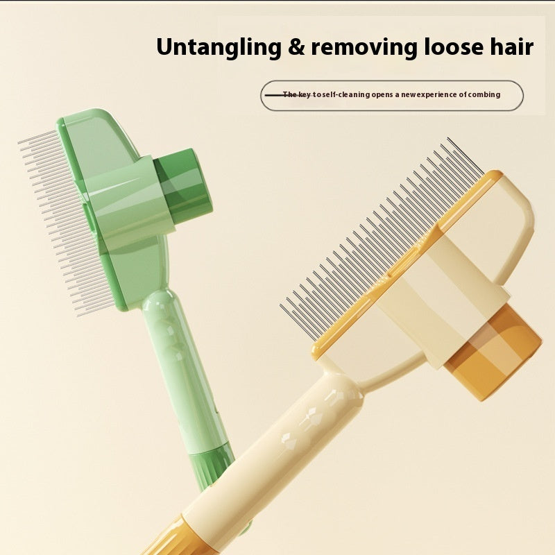 Professional Pet Comb with Release Button