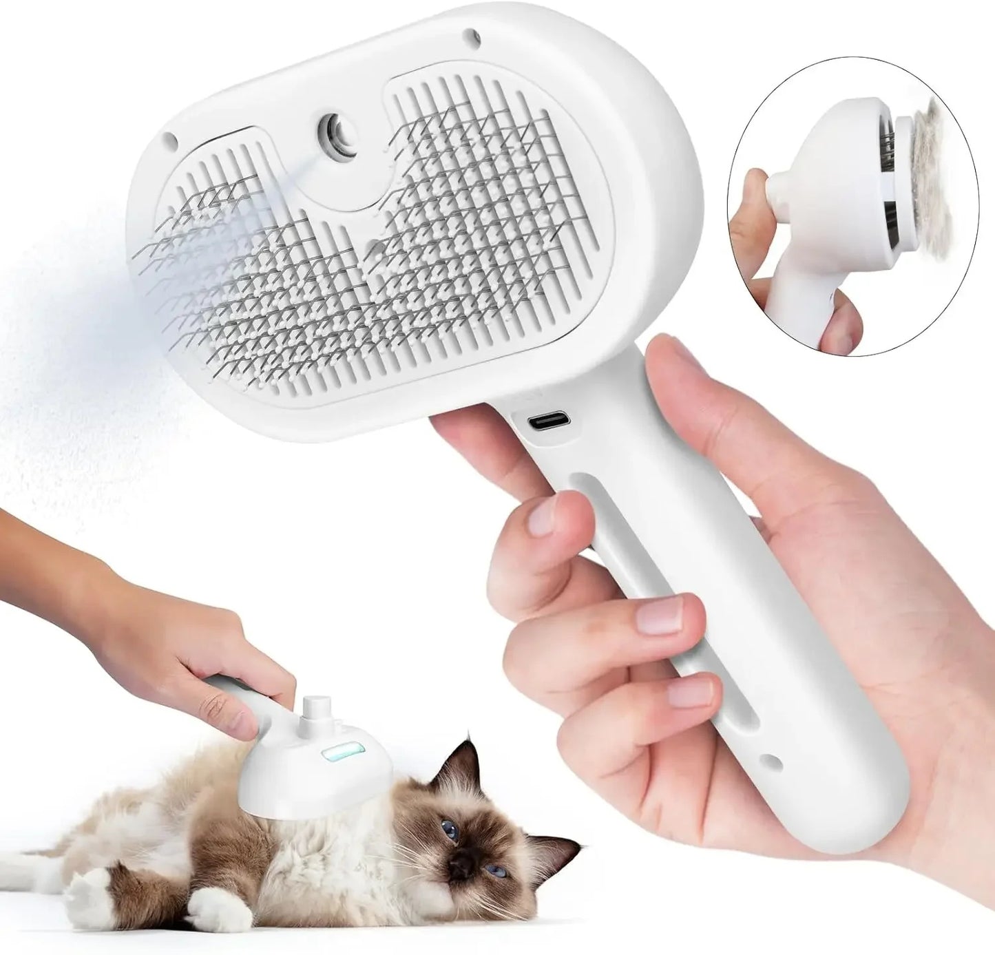 Pet Spray Hair Comb (Water Mist Humidifier Comb)